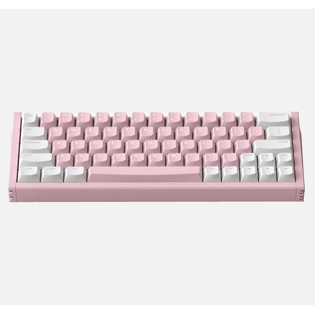 Iqunix EZ63 rosa Magnetschalter-Gaming-Tastatur (weiß, US-Layout (QWERTY), Gateron Magnetic Jade Pro, 60 %, RGB, Double Shot PBT-Tastenkappen)