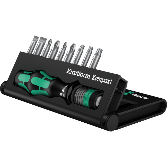 Wera kraftform kompakt 10 Bit-Set (schwarz grün, 10-teilig)