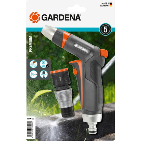 Gardena Premium-Reinigungsdüsenset 13 mm (1 2) - 15 mm (5 8") Sprühgerät (Schwarz Silber, 18306-20)