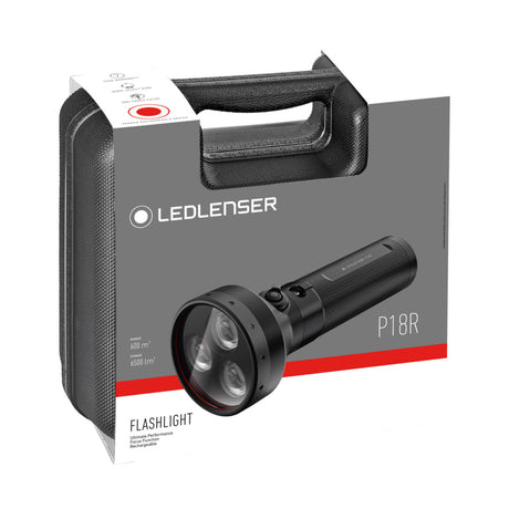 Ledlenser p18r Taschenlampe (schwarz, 6500 lm, 6000-7500k)