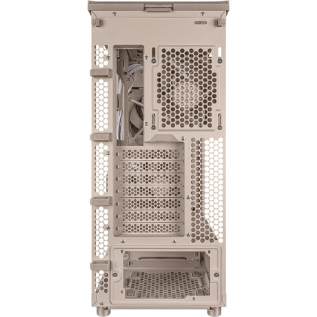 Asus Proart Pa401 Wood Edition – Mesh-Panel-Midi-Tower-Gehäuse (beige Holzfarbe | 2x USB-A | 1x USB-C)