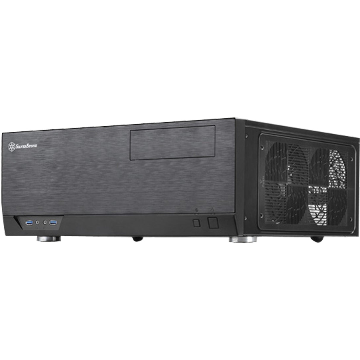 Silverstone sst-gd09b htpc-gehäuse (schwarz | 2x usb-a)