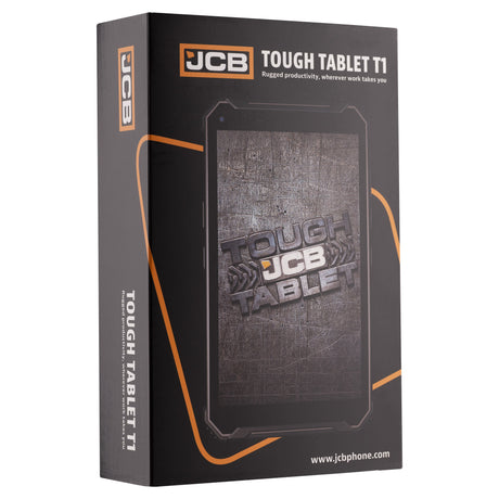 Jcb tough tablet t1 (zwart | 128 gb | android 16 | wi-fi 5 | 4g)