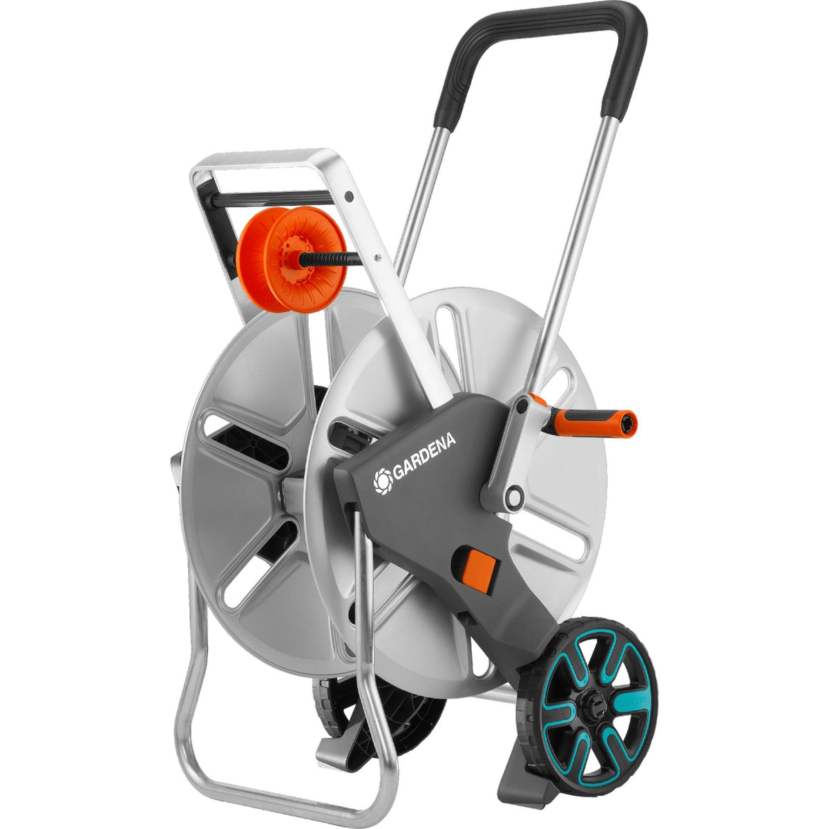 Gardena Schlauchwagen Aquaroll L Easy Metal (Grauorange, 18550-20)