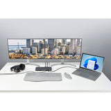 Kensington SD5760t Dockingstation (Silber Schwarz, Thunderbolt 4, USB-C, USB-A, HDMI, PD)