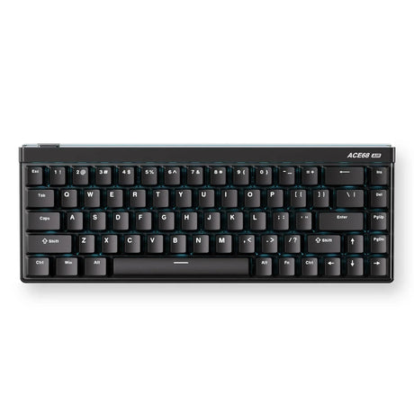 Mchose Ace 68 Air Hall-Effekt-Magnetschalter-Gaming-Tastatur (schwarz, US-Layout (QWERTY), Mount Tai GT HE, 65 %, RGB, Hot-Swap, PBT-Tastenkappen, USB-C, Hall-Effekt-Sensor)