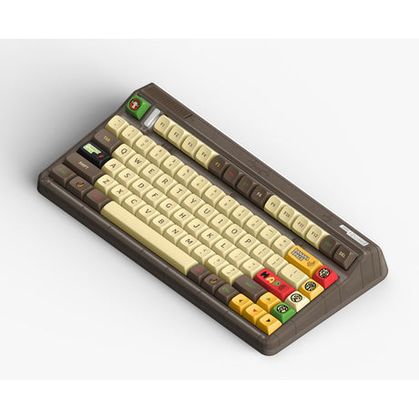Iqunix OG80 Happy Ape kabellose mechanische Tastatur (schwarz, US-Layout (QWERTY), Iqunix Moonstone Turbo, 80 % (TKL), RGB-LEDs, Hot-Swap-fähig, PBT, 2,4 GHz | Bluetooth 5.1 | USB-C)