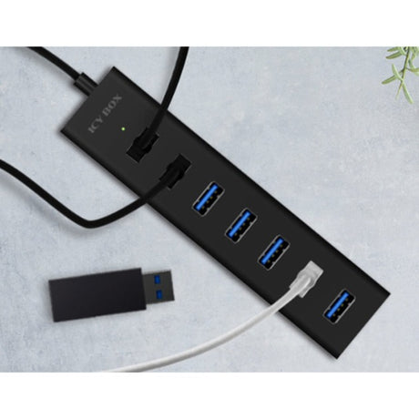 Icy Box ib-hub1700-u3 USB-Hub (schwarz)