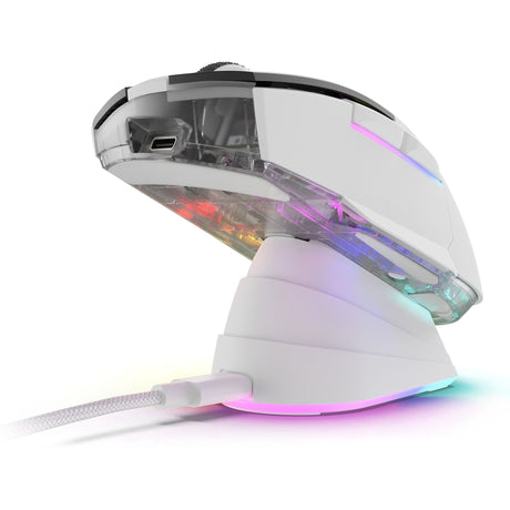 Sharkoon Skiller SGM50W Gaming-Maus (weiß, 400–6400 dpi, RGB-LEDs)