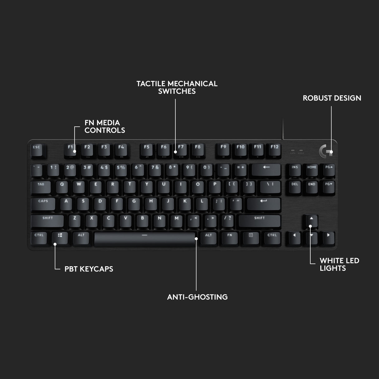 Logitech G413 TKL SE Mechanische Spieltastatur