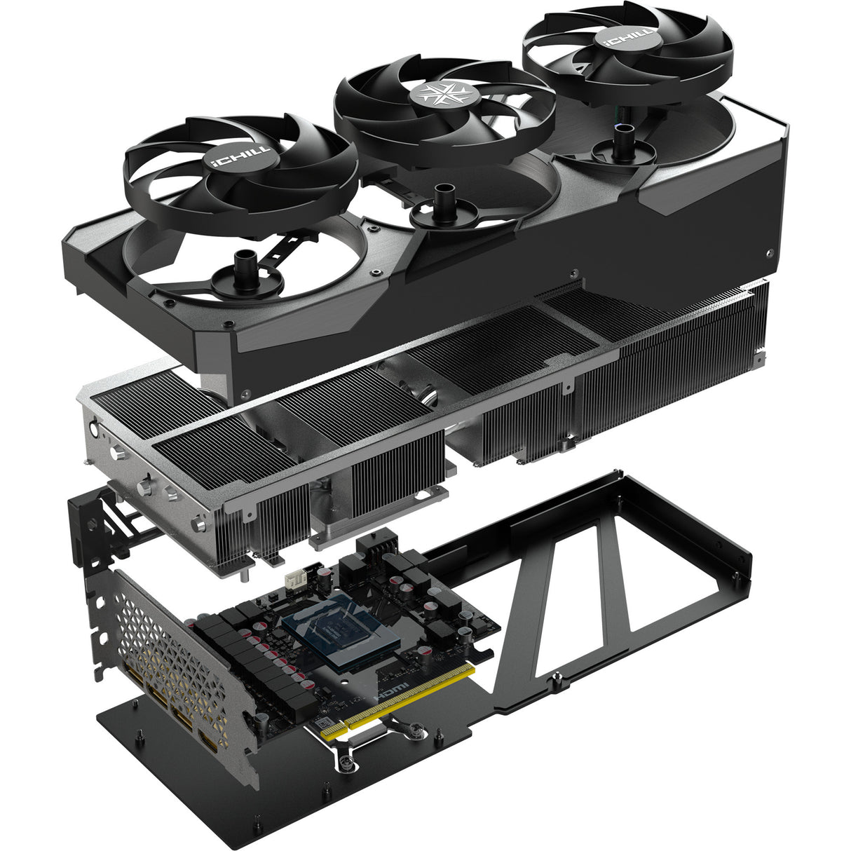 Inno3d Geforce RTX 5080 Ichill X3 Grafikkarte (DLSS 4, 3x Display Port, 1x HDMI 2.1)