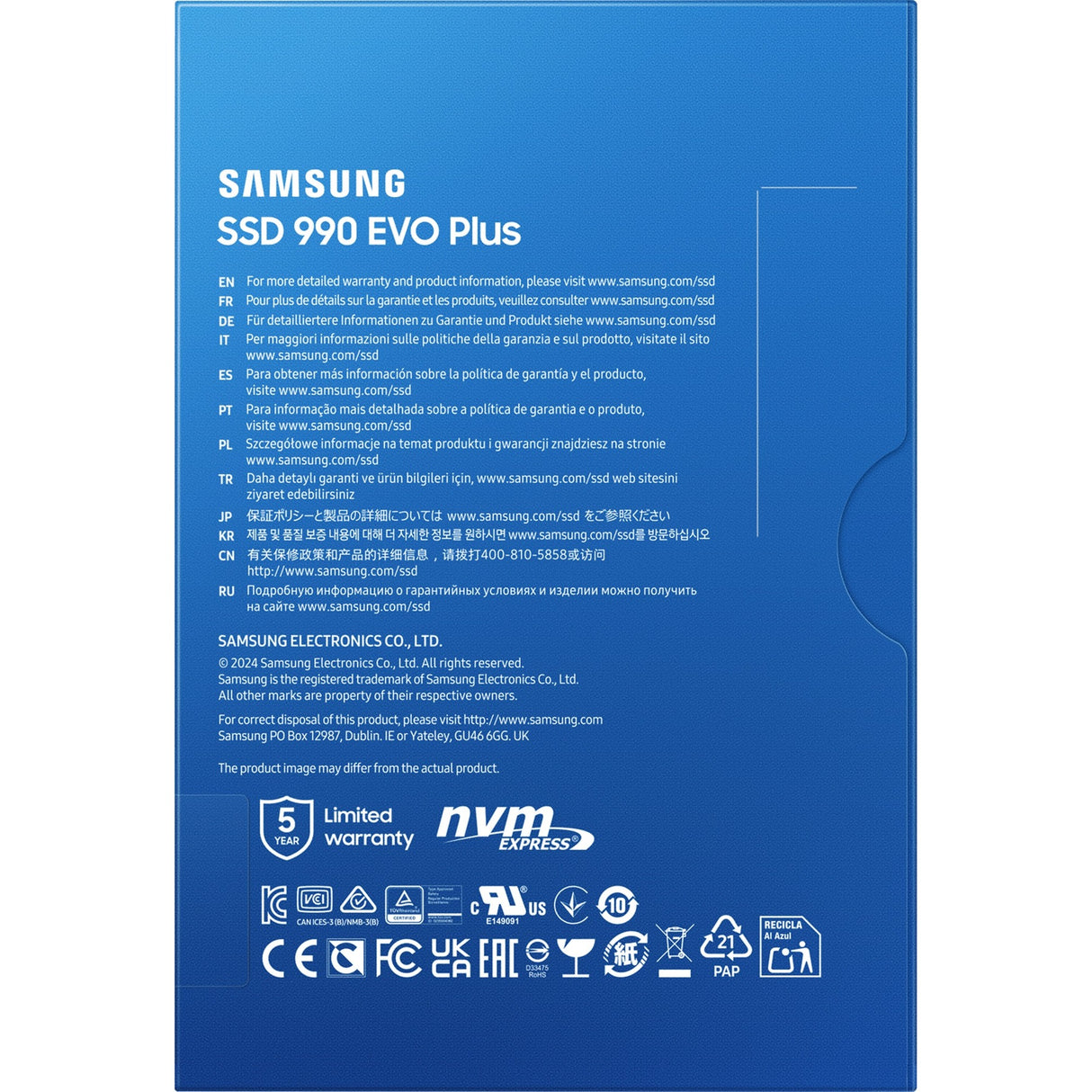 Samsung mz-v9s2t0bw mz-v9s2t0 SSD, 2 TB, m.2, 7150 MB s