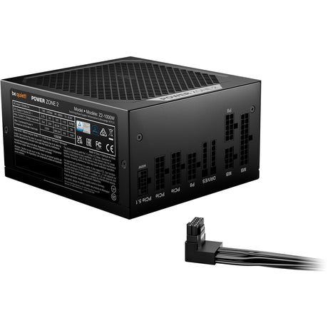 Ruhig sein! Power Zone 2 modulares 1000-Watt-Netzteil (schwarz, 1x 12V-2x6, 3x PCIe)