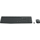Logitech mk235 Wireless-Desktop-Set (schwarz, US-internationales Layout (QWERTY))