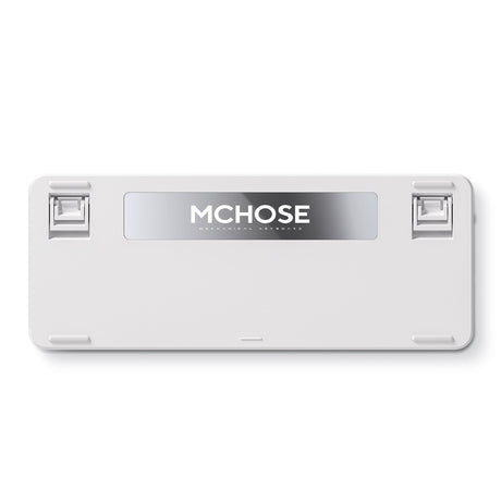 Mchose x75 v2 Blue Whale Sea benutzerdefinierte mechanische RGB-Tastatur (weiß, US-Layout (QWERTY), SWK Whale Sea, 75 %, RGB, Hot Swap, Double-Shot PBT, kabellos | Bluetooth | USB-C)
