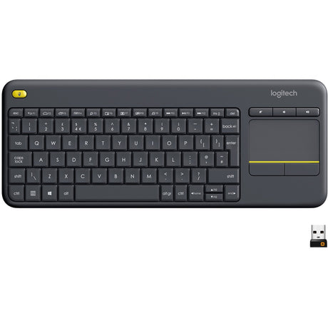 Logitech k400 plus Tastatur (Anthrazit, EU-Layout (QWERTY))