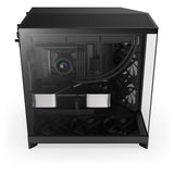 Nzxt h9 flow Midi-Tower-Gehäuse (schwarz (matt) | 2x USB-A | 1x USB-C | gehärtetes Glas)