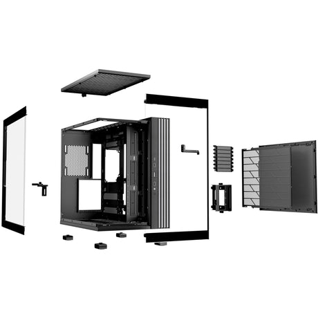 Ruhig sein! Light Base 600 dx Midi-Tower-Gehäuse (schwarz | 2x USB-A | 1x USB-C | RGB | Fenster)