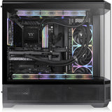 Thermaltake view 600 tg big tower behuizing (zwart | 2x usb-a | 1x usb-c | tempered glass)