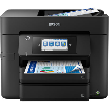 Epson Workforce Pro WF-4830DTWF All-in-One-Tintenstrahldrucker mit Faxfunktion (schwarz)