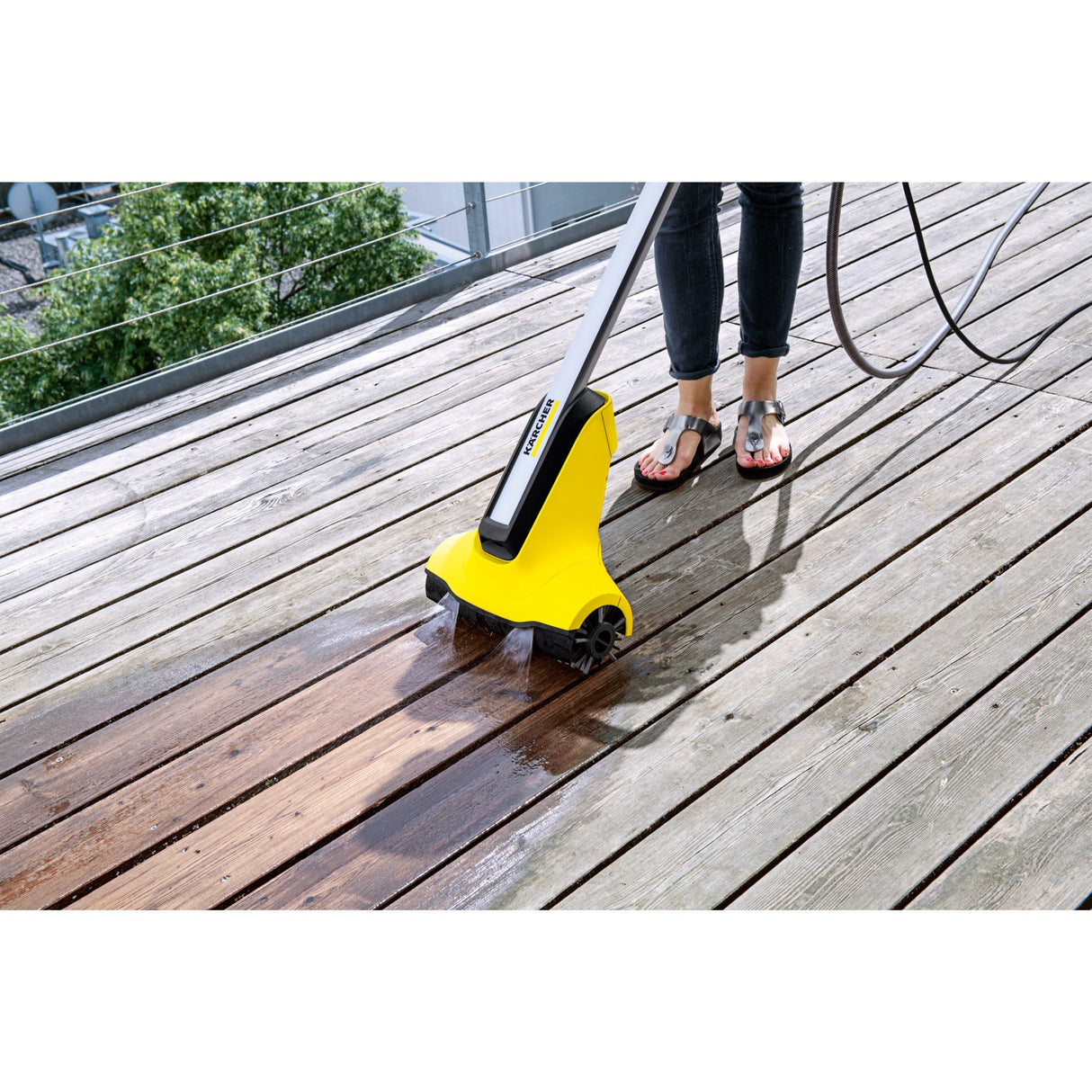 Kärcher Terrassenreiniger PCL 4 Bodenreiniger (Gelb Schwarz, 1.644-000.0)