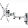 Goobay TV-Wandhalterung Caravan Fullmotion (m), 13 bis 43 Zoll Wandmontage (Silber)