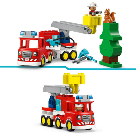 Lego Duplo Town 10473 Feuerwehrauto mit Schlauch und Feuerwehrmann