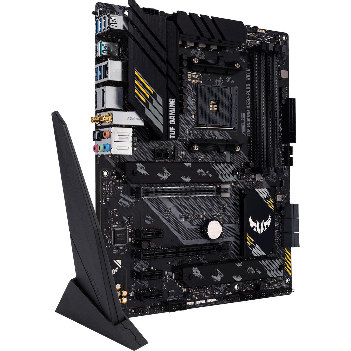 Asus Tuf Gaming B550-Plus WiFi II Sockel AM4 Motherboard (Schwarz, RAID, GB-LAN, WiFi 6, BT, Sound, ATX)