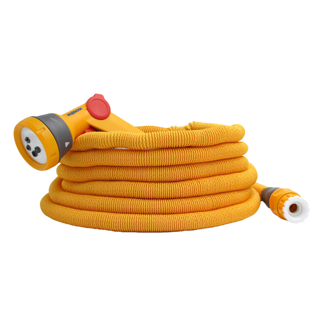 Hozelock wonderhoze 15 meter uitrekbare slangset + multi spraygun