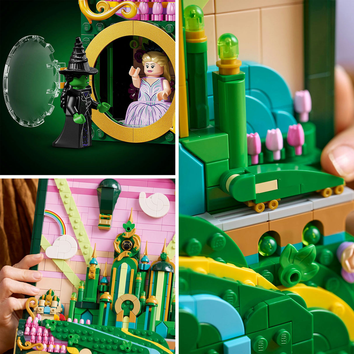 Lego 75685 „Wicked Emerald City“ als Wandkunst