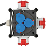 Brennenstuhl kompakter Gummistromverteiler BSV 3 ls e 16 2 i