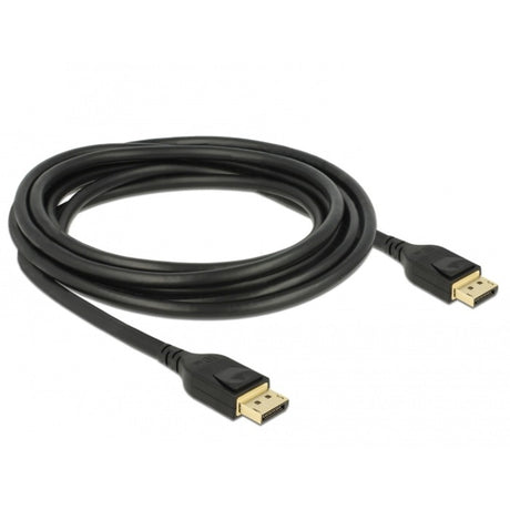 Delock Display Port Kabel (schwarz, 3 Meter, 8k)