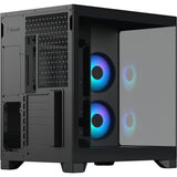 Fractal design pop 2 vision rgb midi tower behuizing (zwart | 1x usb-a | 1x usb-c | rgb | tempered glass)