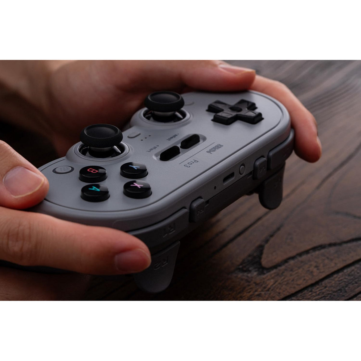 8bitdo pro 3 Bluetooth-Gamepad (grau schwarz, Switch 1 2, PC, Android, 2,4 GHz Bluetooth USB)