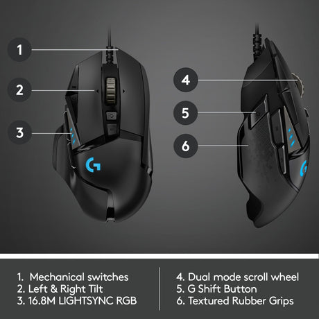 Logitech G502 Hero High Performance Gaming Maus