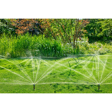 Gardena Versenkregner MD80 Sprinkler (schwarzgrau, Sprühabstand zwischen 3,5 m und 5 m)