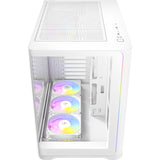 Antec C5 Curve Argb Midi-Tower-Gehäuse (weiß | 2x USB-A | 1x USB-C | gehärtetes Glas)