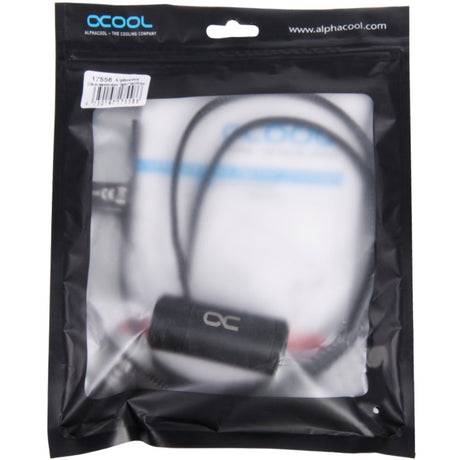 Alphacool es Durchfluss- und Temperatursensor High Flow (schwarz)