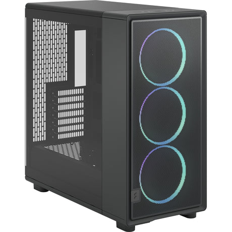 Fractal Design Epoch XL TG RGB Midi-Tower-Gehäuse (schwarz | 2x USB-A | 1x USB-C | RGB | gehärtetes Glas)
