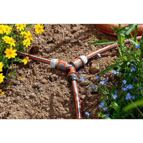 Gardena zweiseitiges Schlauchkupplungsset-Orange-und-Grau-18287-20