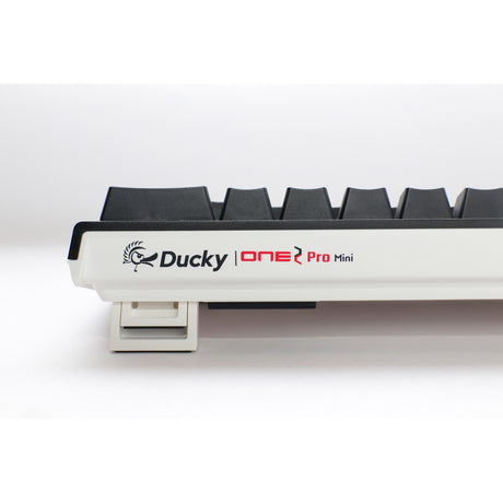 Ducky One 2 Pro Mini Classic RGB mechanische Gaming-Tastatur (schwarz, US-Layout (QWERTZ), Cherry MX Speed Silver, 60 %, RGB-LED, Double-Shot PBT, Quack-Mechanik)