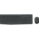 Logitech mk235 Wireless-Desktop-Set (schwarz, US-internationales Layout (QWERTY))