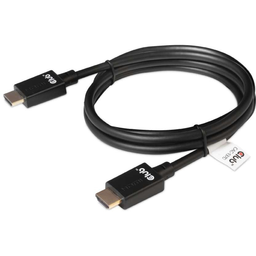 Club 3D Ultra-High-Speed-HDMI-2.1-zertifiziertes Kabel männlich-männlich (schwarz, 1,5 Meter, 4K 120 Hz, 8K 60 Hz, 48 Gbit/s)