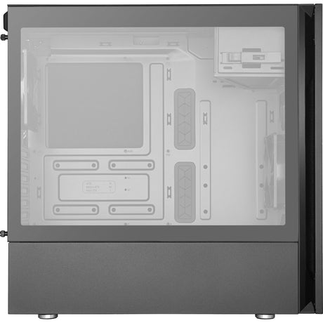 Cooler master silencio s600 midi tower behuizing (zwart | 2x usb-a | tempered glass)