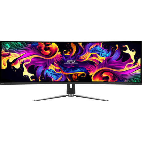 MSI MPG 491CQP QD-OLED 49 gebogener Ultrawide-Gaming-Monitor (schwarz, 2x HDMI, Display-Port, 2x USB-A, USB-B, USB-C, 144 Hz)