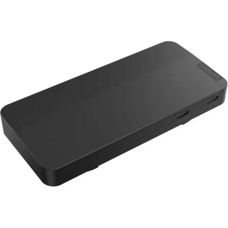 Lenovo USB-C Reisedock für 2 Bildschirme (mit Adapter) Dockingstation (schwarz)