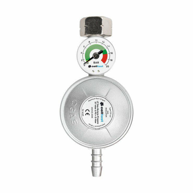 Cellfast-Gasregler mit Manometer, LPG, Propan, Butan