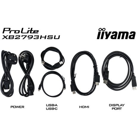 Iiyama prolite x4373uhsu-b2 42.5 4k uhd monitor (zwart (mat), hdmi, displayport, usb-c)