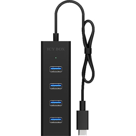 Icy Box ib-hub1409-c3 USB-Hub (schwarz, 4x USB-A 3.2 (5 Gbit s), 1x USB-C 3.2 (5 Gbit s))