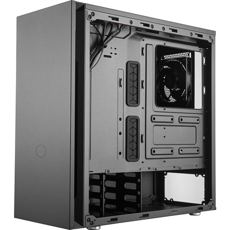 Cooler master silencio s600 midi tower behuizing (zwart | 2x usb-a | tempered glass)
